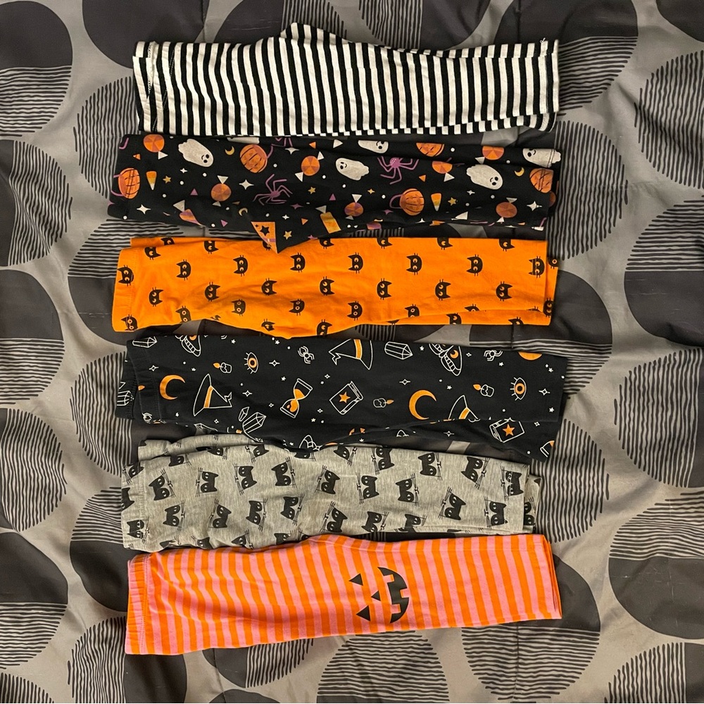 Lot of Toddler Halloween leggings